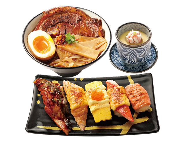 焦香壽司定食A
