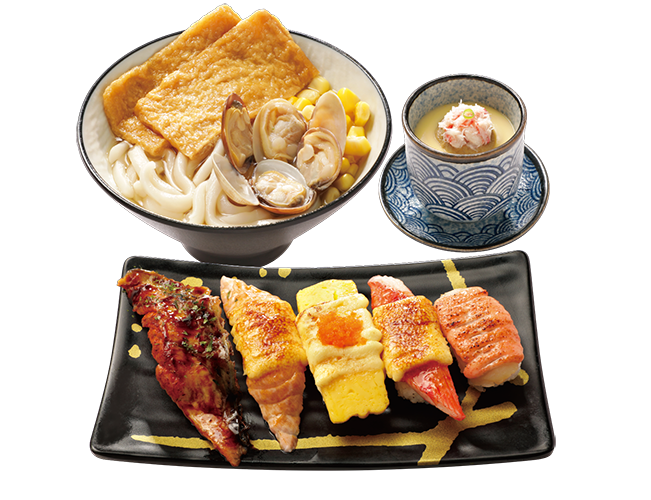 焦香壽司定食B